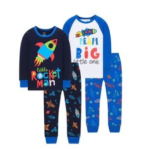 Pajamas for Boys Girls 4 Pieces Pants Set
